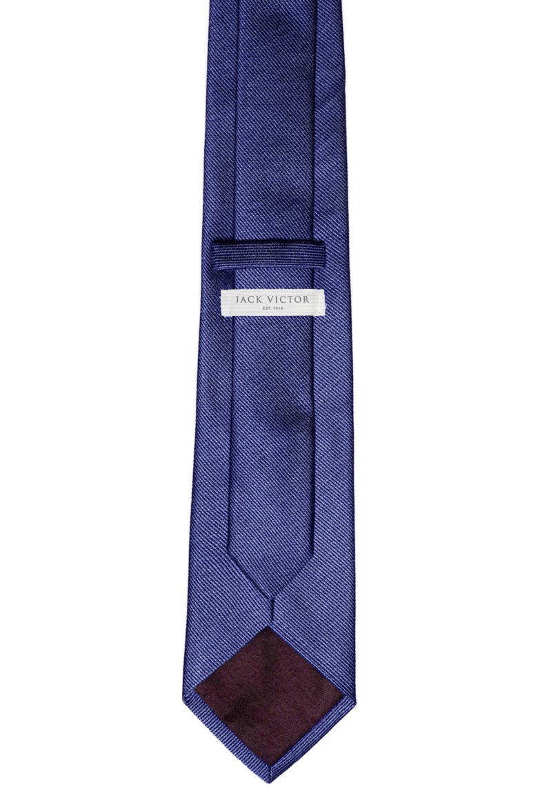 Bowman Solid Silk Blend Tie, Alternate, color, DENIM