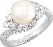 Mikimoto Classic Pearl & Diamond Ring