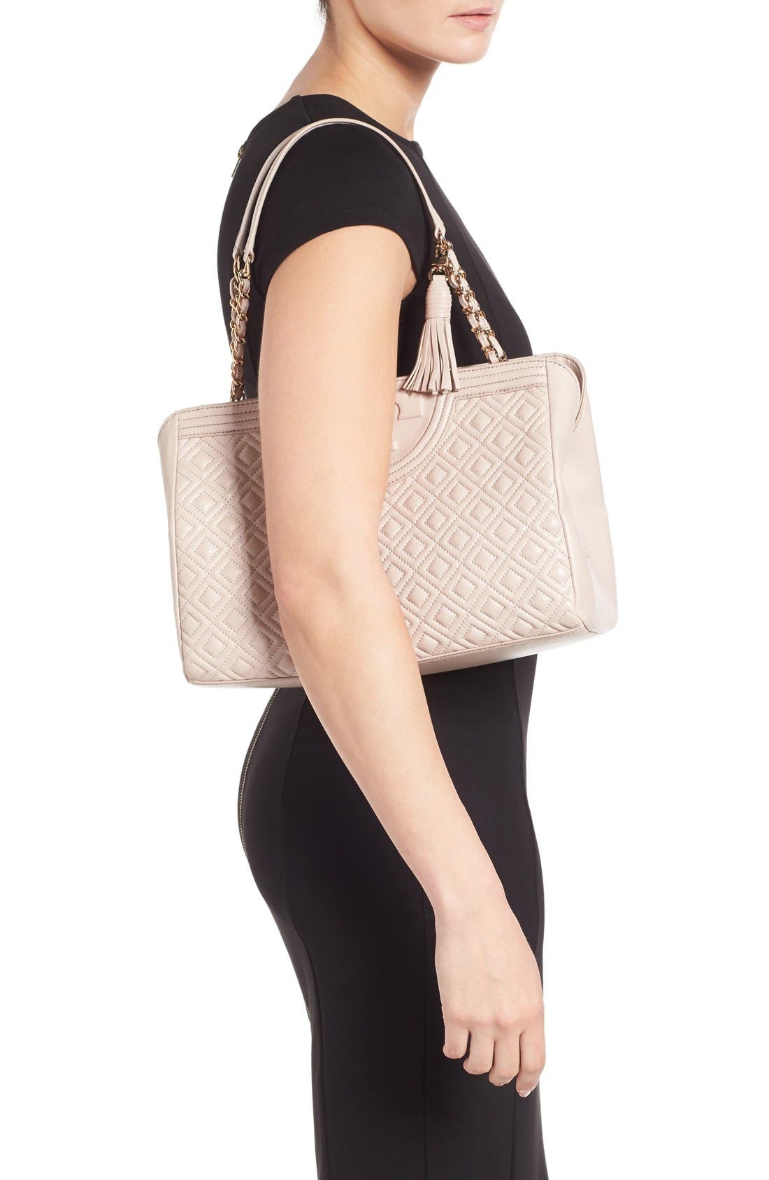 Fleming Leather Shoulder Bag, Alternate, color, BEDROCK