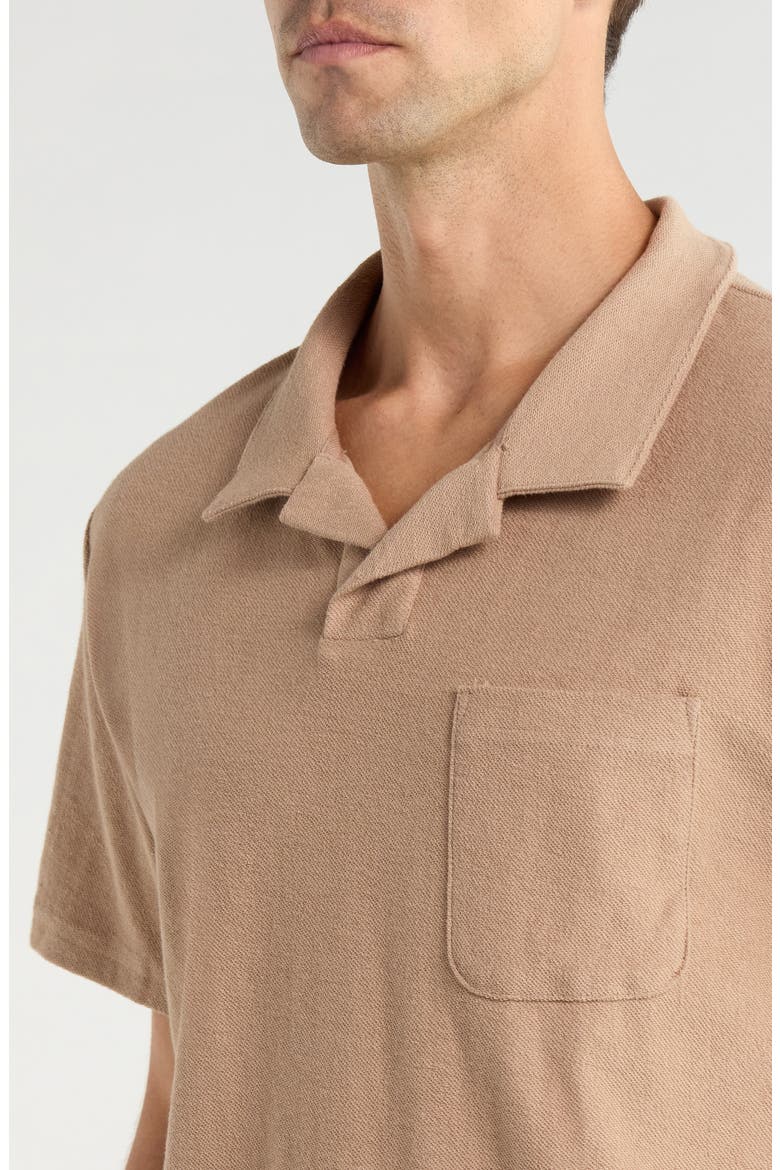 Cotton Terry Polo, Alternate, color, INCENSE