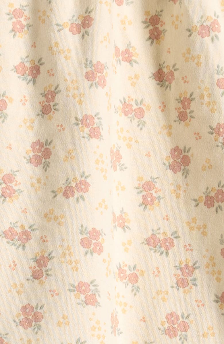 QUINCY MAE Cotton Jersey Ruffle Dress & Bloomers Set, Alternate, color, Ivory