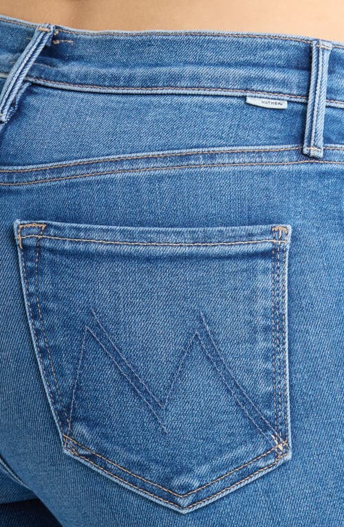 Mother Outsider Skimp Flare Jeans In Blue