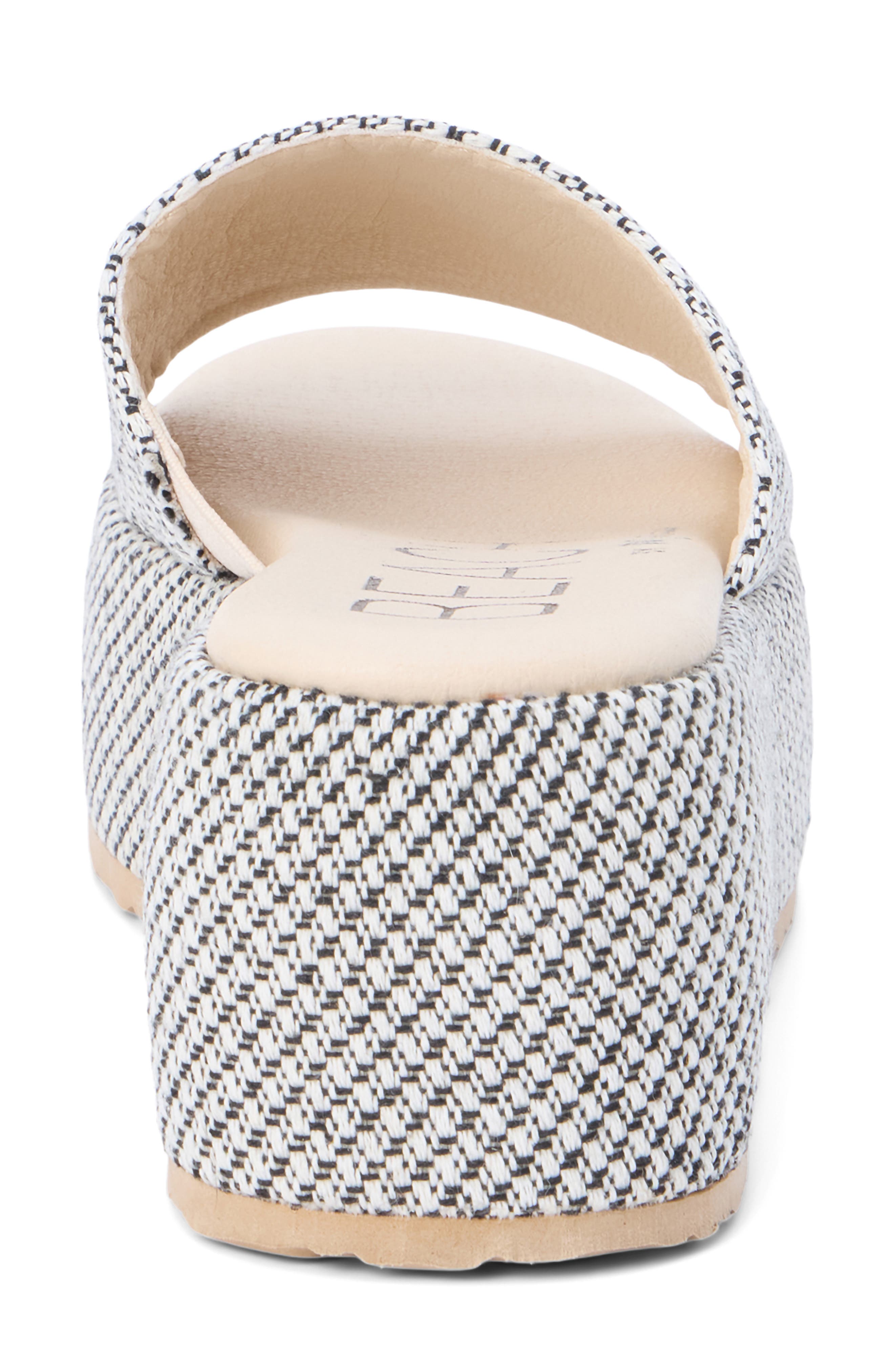 Pismo Platform Wedge Sandal, Alternate, color, WHITE/ BLACK JUTE