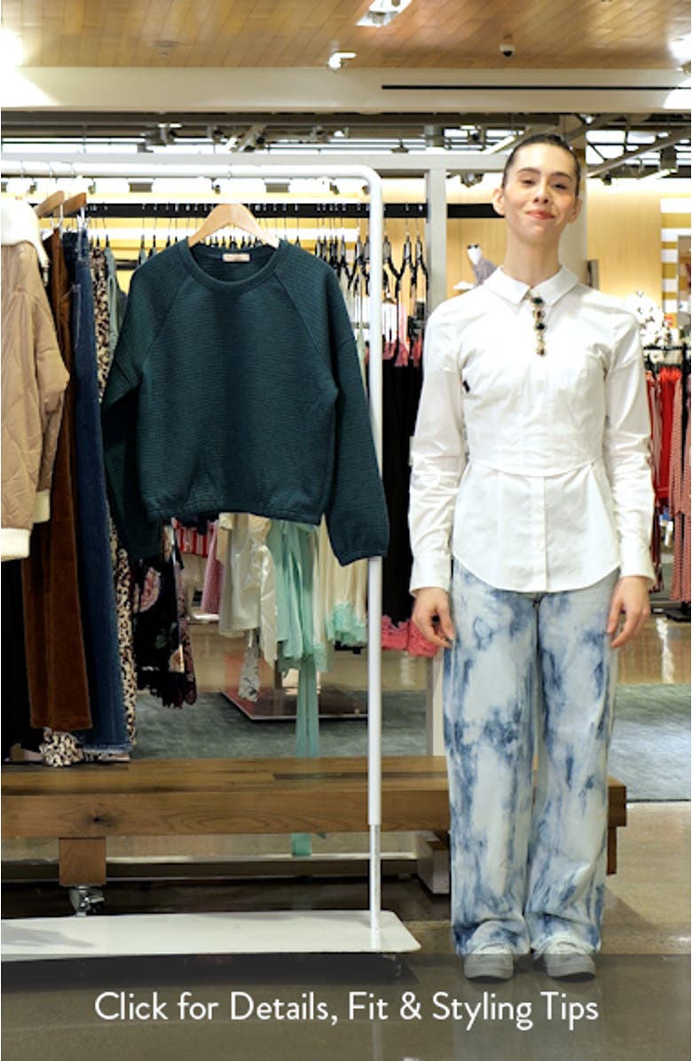 Corbet Quilted Crewneck Sweatshirt, sales video thumbnail