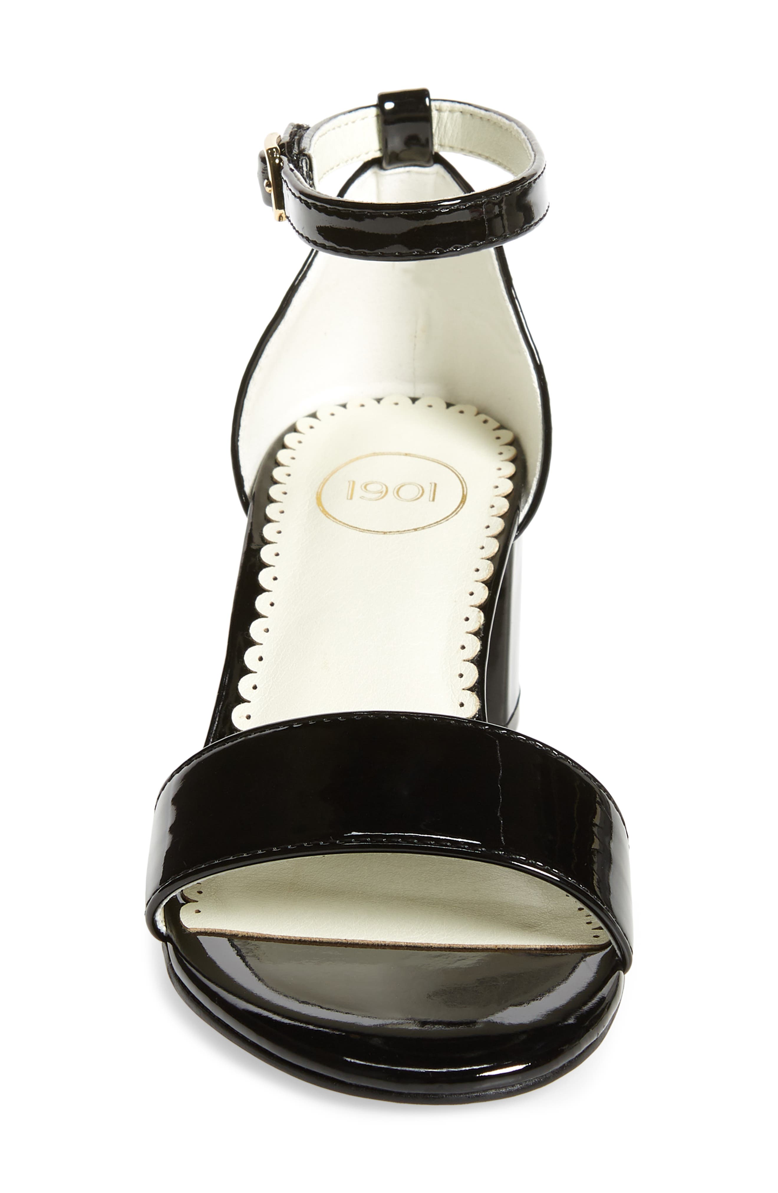 Block Heel Sandal, Alternate, color, BLACK FAUX PATENT PU