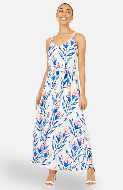 Floral Print Maxi Sun Dress