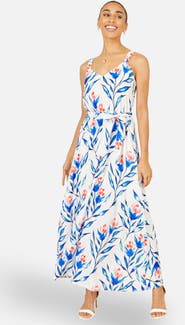 Yumi Floral Print Maxi Sun Dress