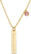 Lily Nily Kids' You are Amazing Bar Pendant Necklace