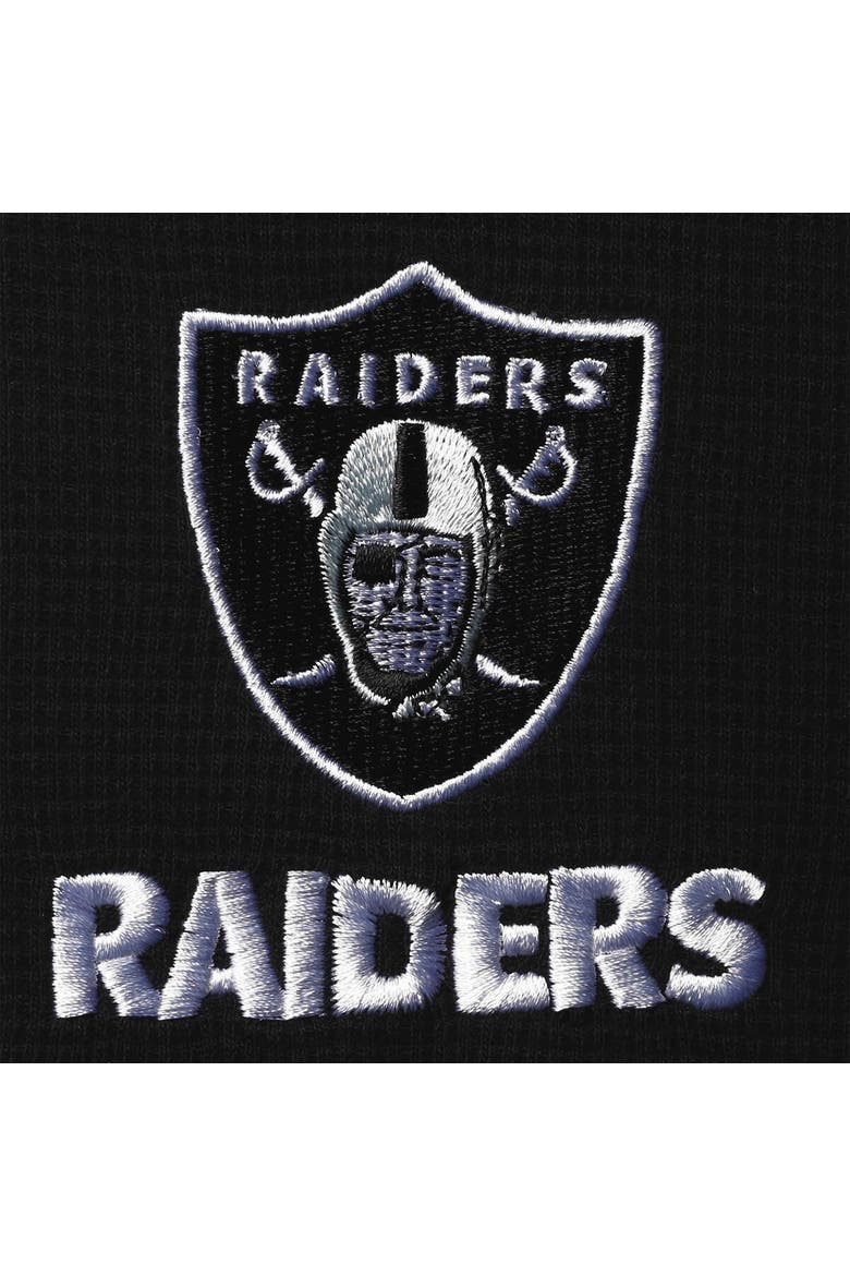 Men's Dunbrooke Black Las Vegas Raiders Logo Maverick Thermal Henley Long Sleeve T-Shirt, Alternate, color, Black