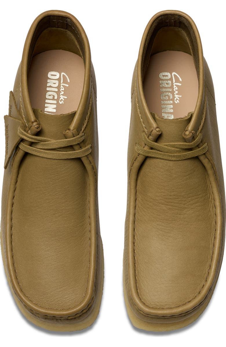 Clarks<sup>®</sup> Originals Wallabee Chukkah Boot, Alternate, color, Dark Olive Lea