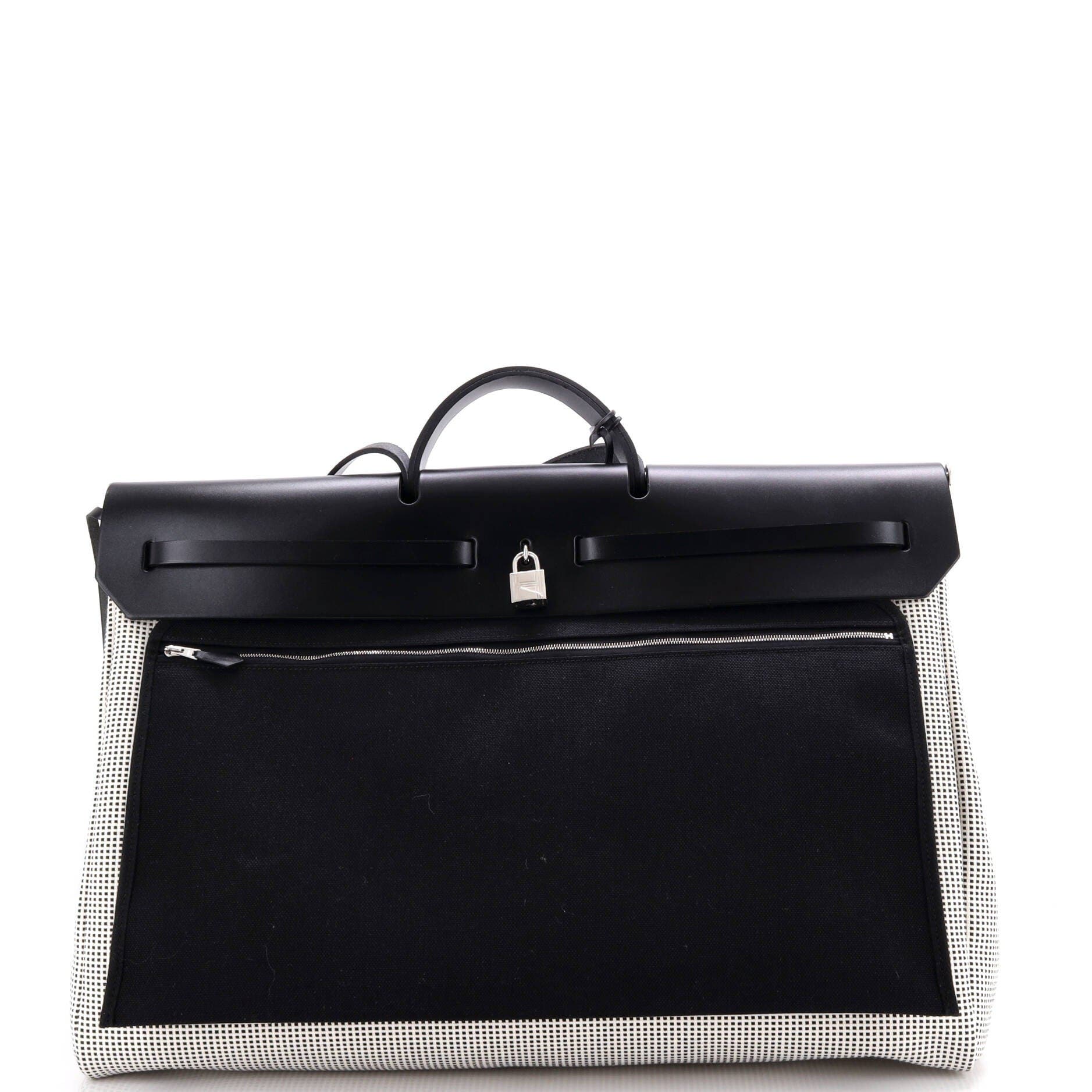 Herbag Cabine Criss Viking Toile and Leather, Alternate, color, Black