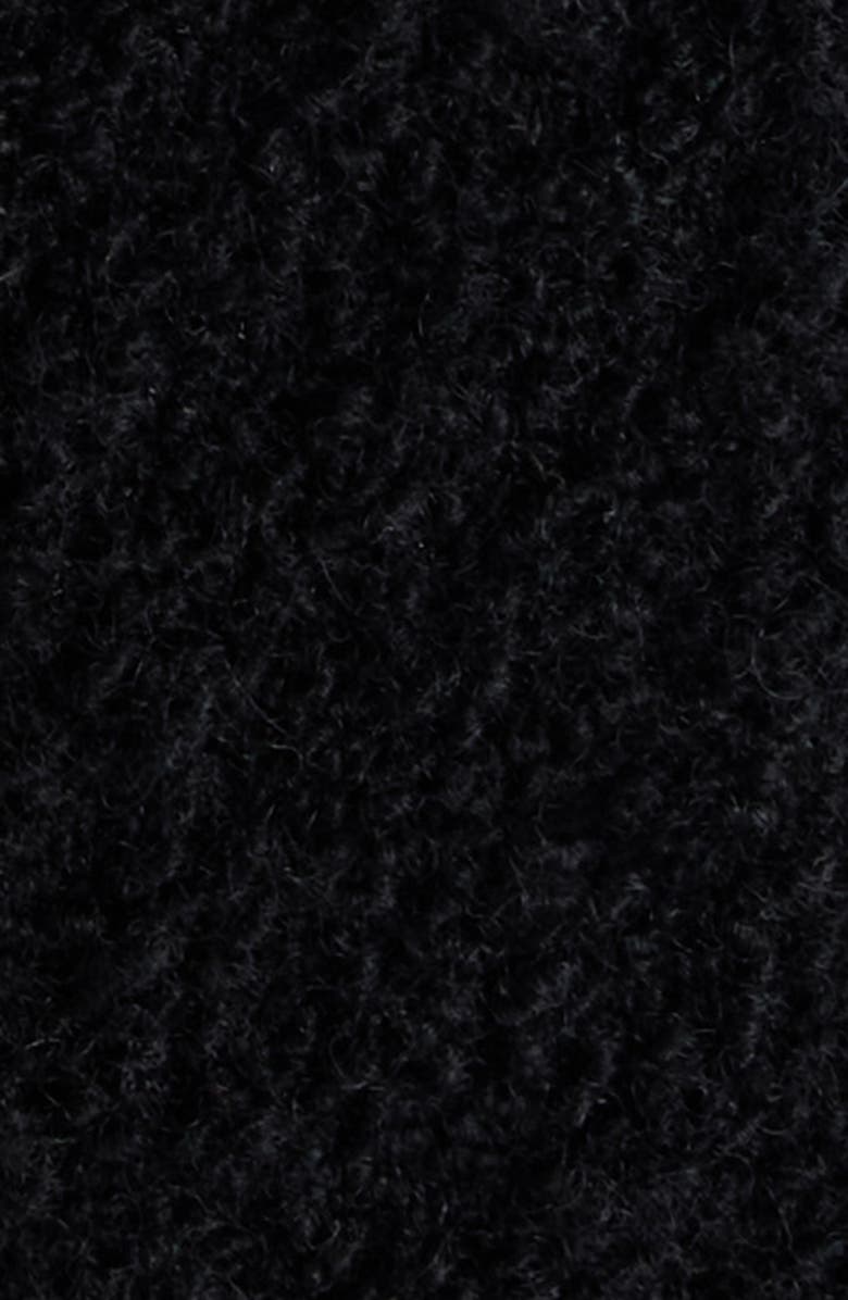 Chloé Wool Blend Bouclé Peacoat, Alternate, color, Black