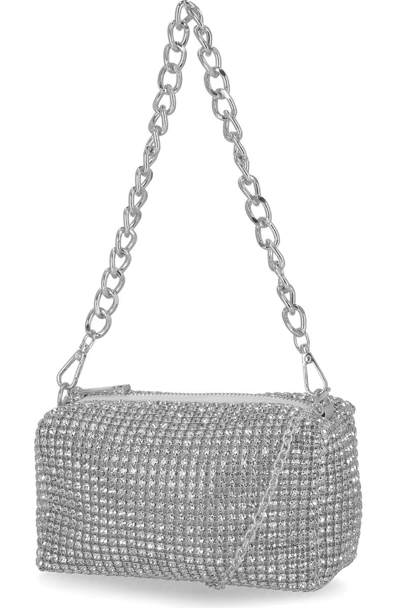 Jessica McClintock Shane Crystal Mesh Shoulder Bag, Alternate, color,