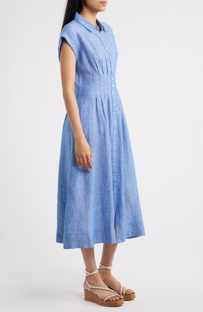 Lilly Pulitzer<sup>®</sup> Tonya Linen Shirtdress, Alternate, color, Starlight Navy X Resort White