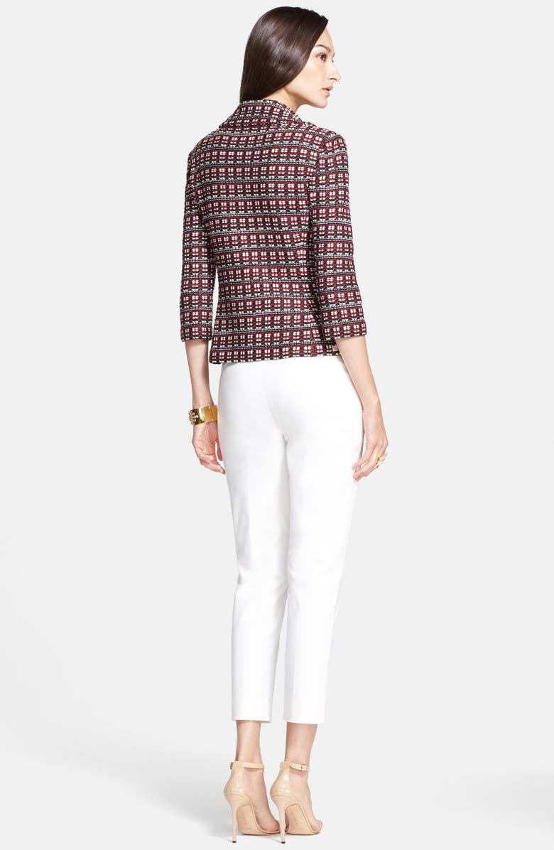 St. John Collection Tri-Tone Cord Knit Jacket, Alternate, color, 