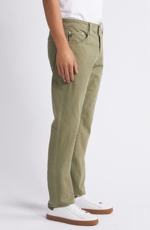Ag Everett Slim Straight Leg Pants In Green