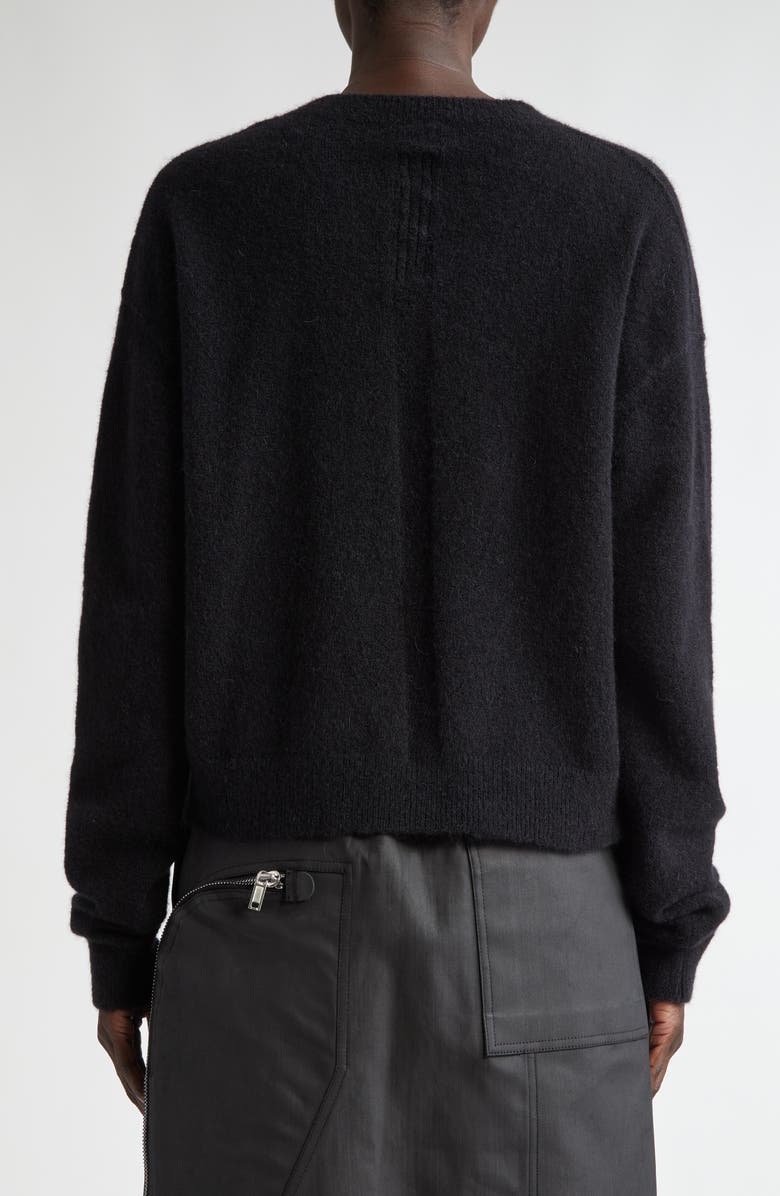 Rick Owens Tommy Alpaca & Wool Blend V-Neck Sweater, Alternate, color, 