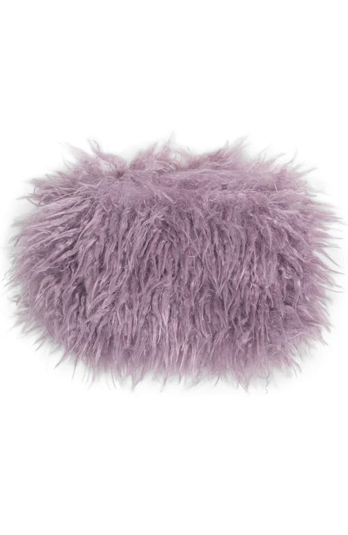 Jeffrey Campbell Bestowed Faux Fur Shoulder Bag In Purple