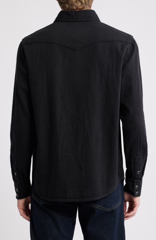 Ag Huston Classic Fit Western Snap-up Shirt In Black