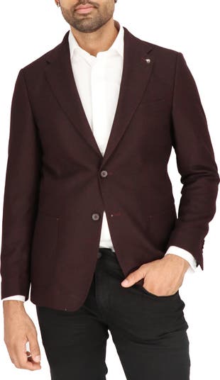 Scotch & Soda Solid Merlot Wool Sport Coat | Nordstrom