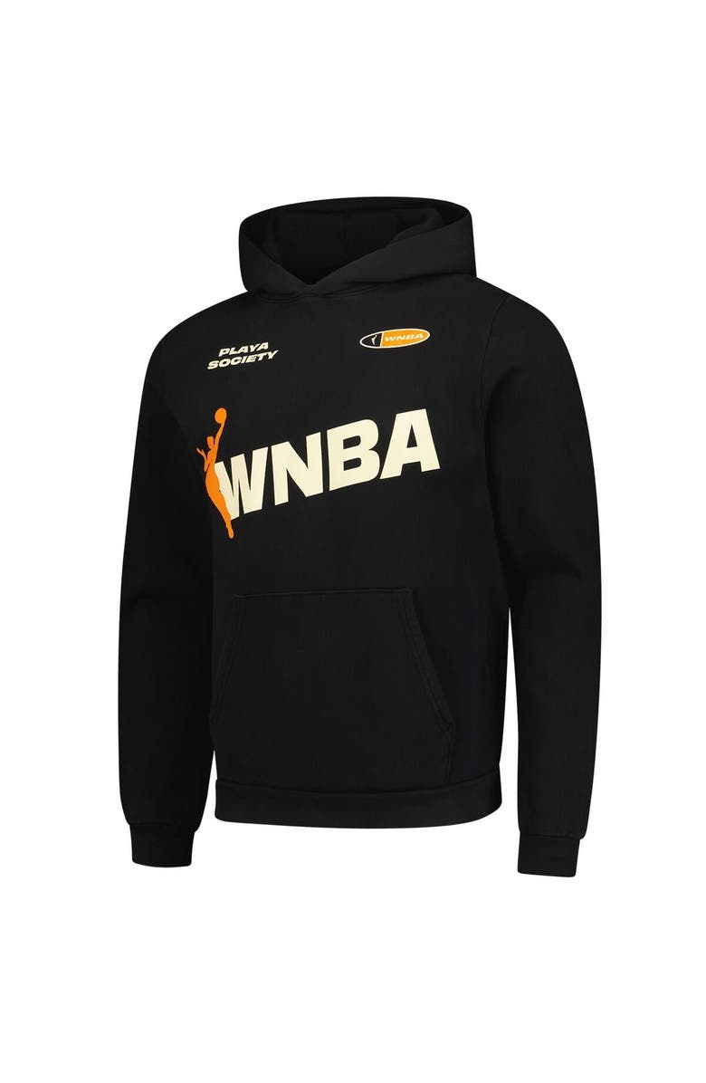 Playa Society Unisex Playa Society Black WNBA Team Pullover Hoodie, Alternate, color, Black