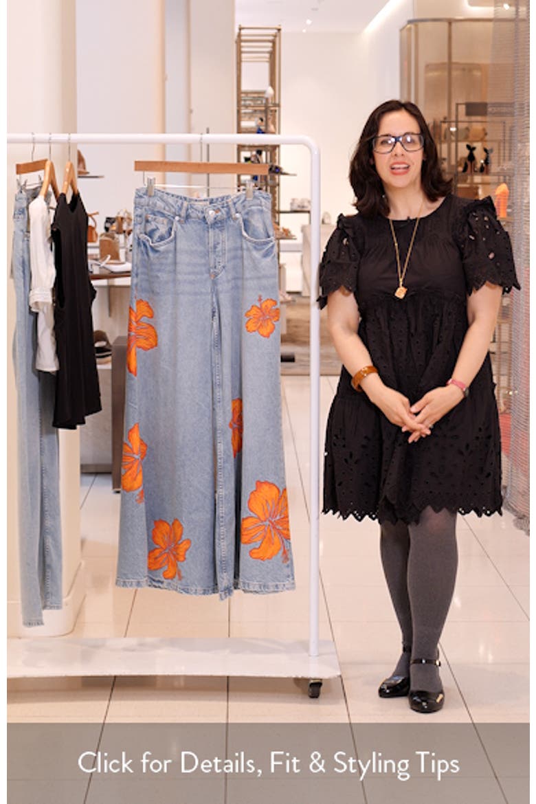 Palisades Flower Power Wide Leg Jeans video