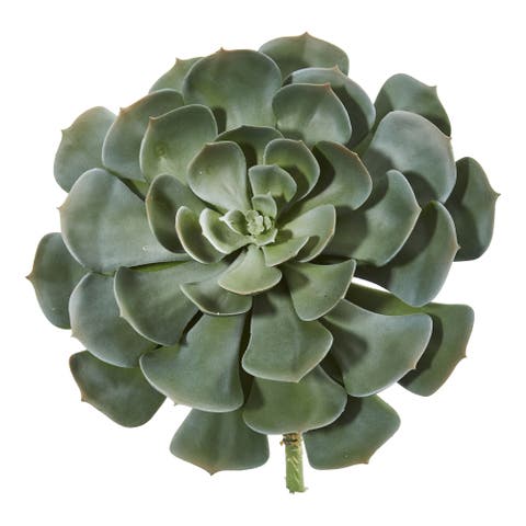 13-in Giant Echeveria Succulent Pick Artificial Plant (Set of 2)