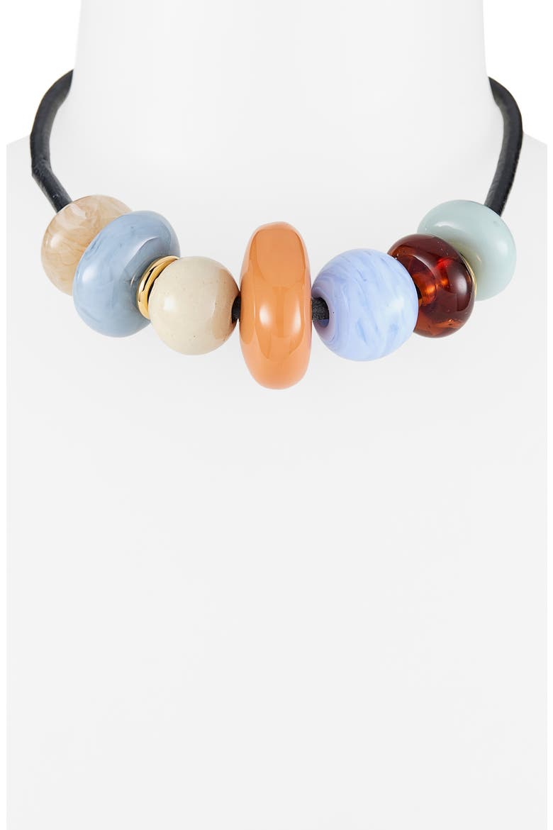 Piedra Mixed Media Collar Necklace, Alternate, color, MULTI