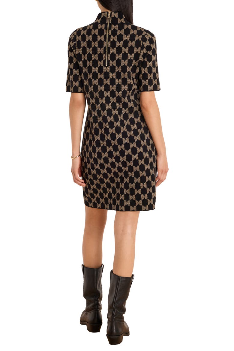 Mod Squad Knit Sheath Dress, Alternate, color, BLACK MULTI