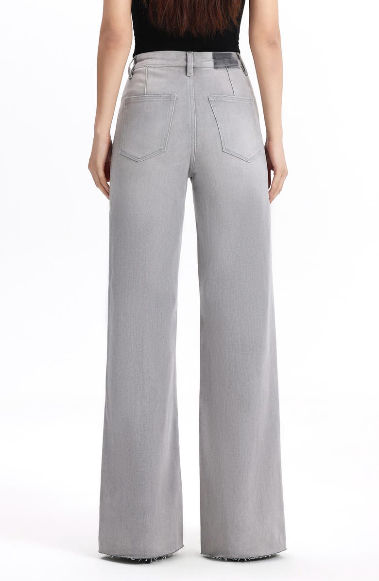 Bayeas Super High Waist Wide Leg Jeans, Alternate, color, Stone Gray
