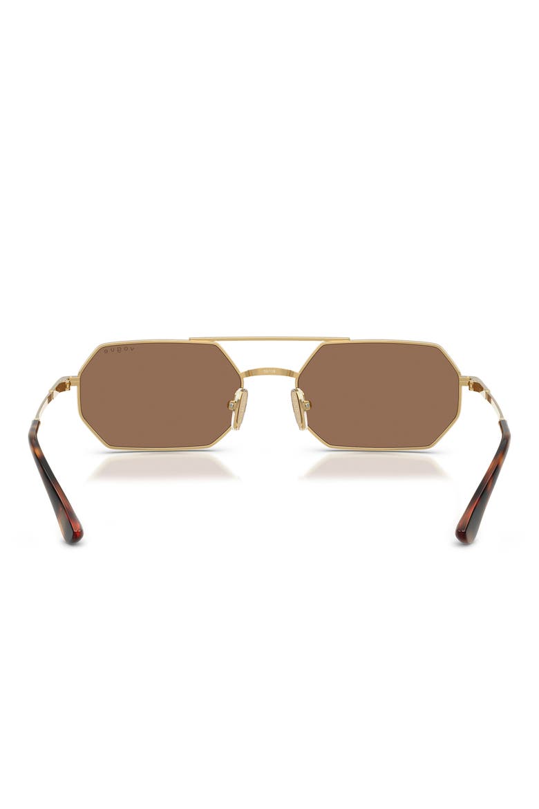 55mm Irregular Sunglasses, Alternate, color, GOLD