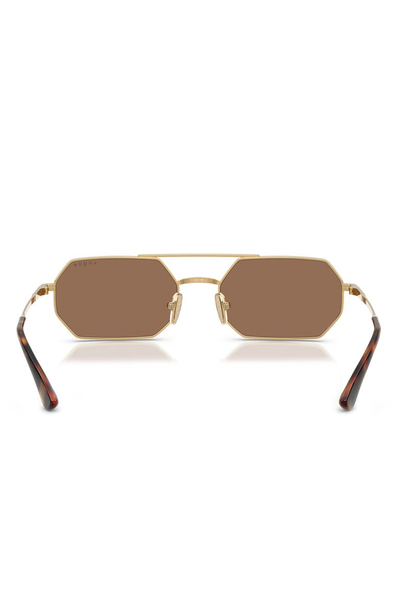 VOGUE 55mm Irregular Sunglasses, Alternate, color, Gold