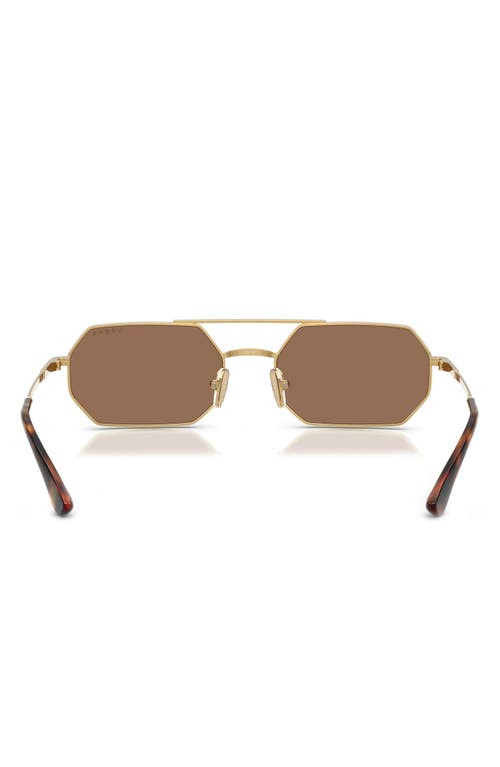 Vogue 55mm Irregular Sunglasses In Gold