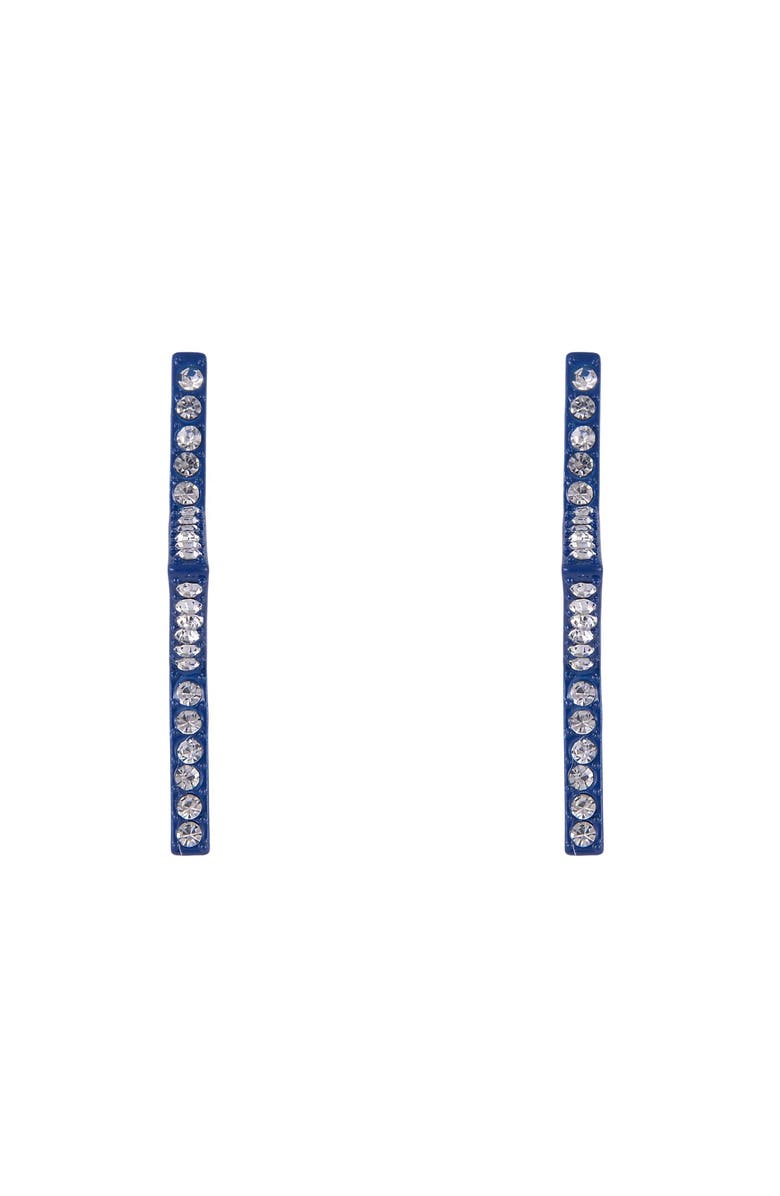 Hallmark Blue Star Hoop Earrings, Alternate, color, Blue