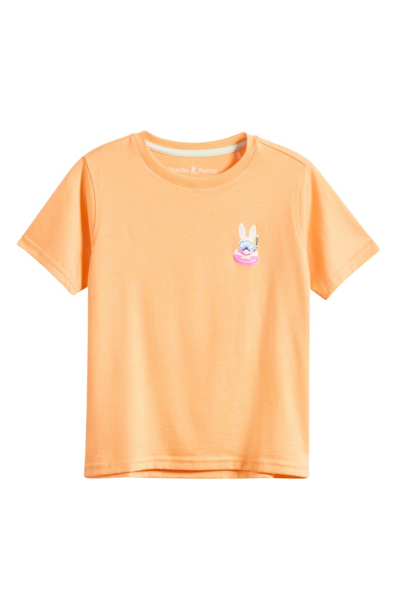 Psycho Bunny Kids' Ray Cotton Graphic T-Shirt, Main, color, Mock Orange