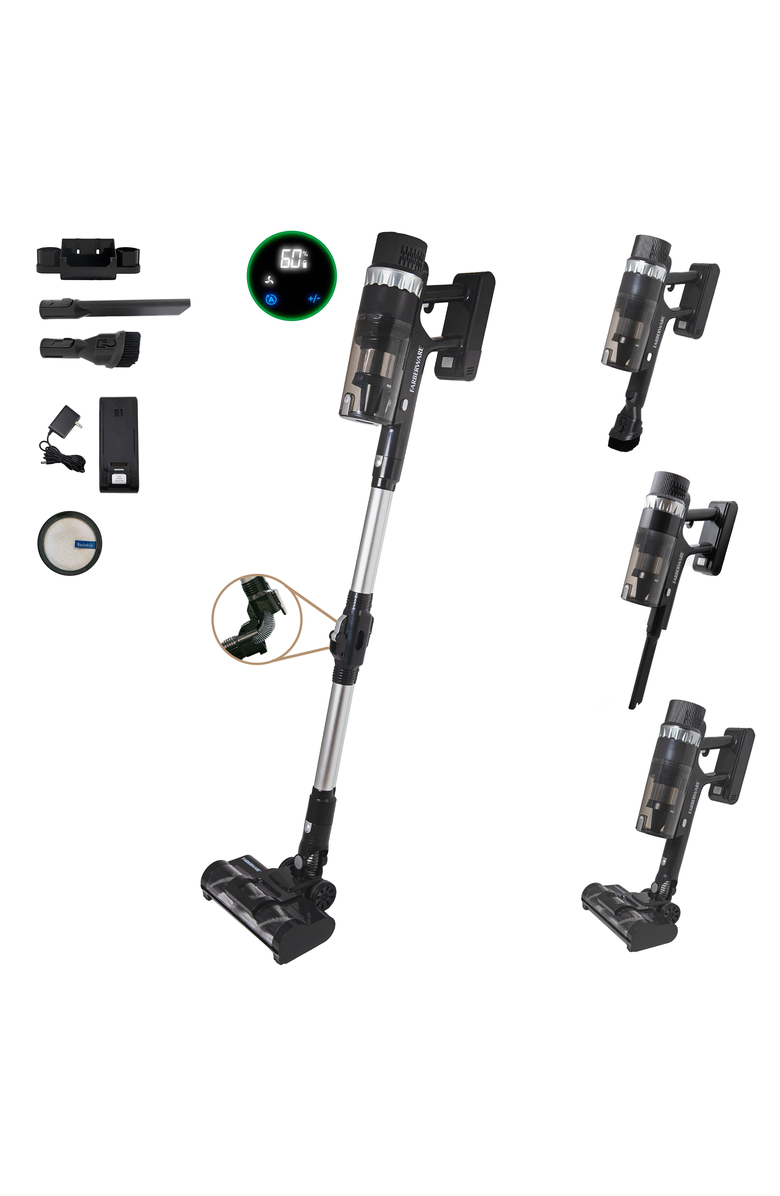 FARBERWARE Cordless Platinum Stick Vacuum Cleaner, Main, color, Black