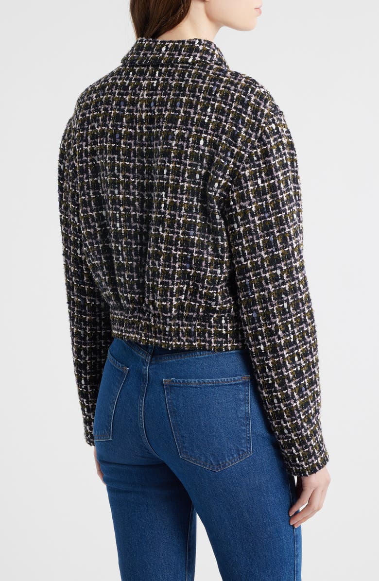 BOSS Orange Jawedi Metallic Tweed Jacket, Alternate, color, Black Multi