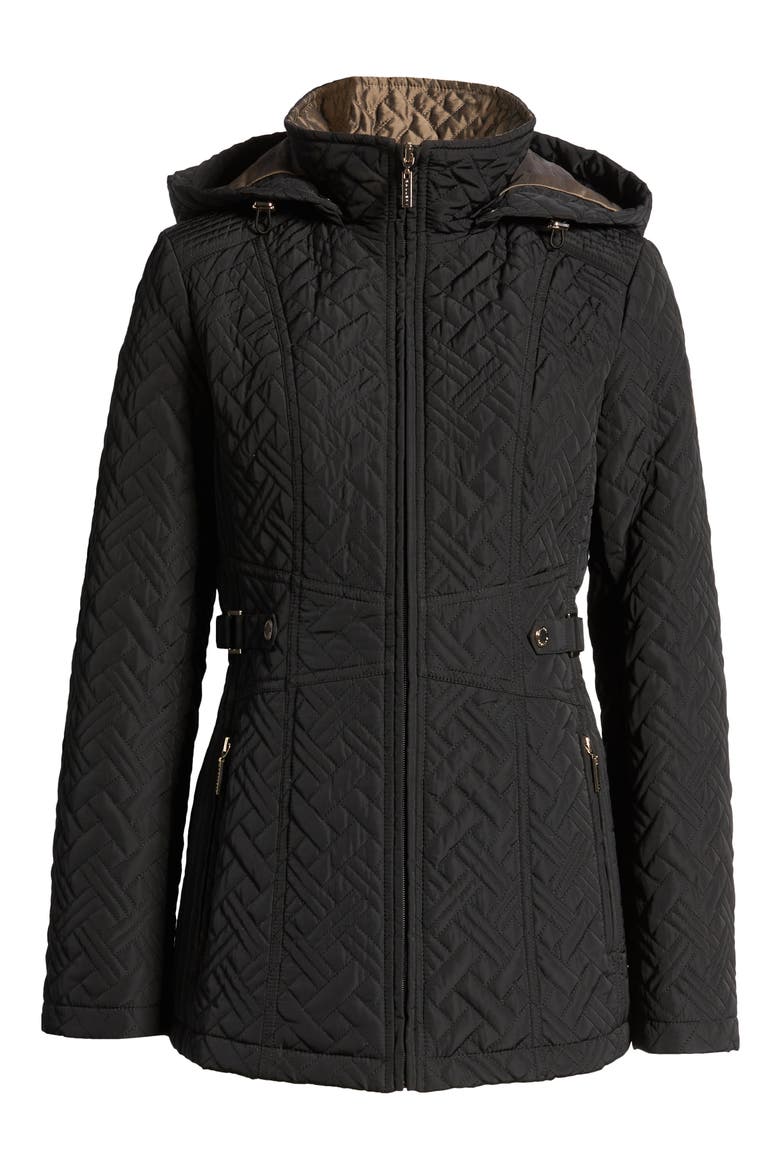 Quilted Jacket, Alternate, color, BLACK