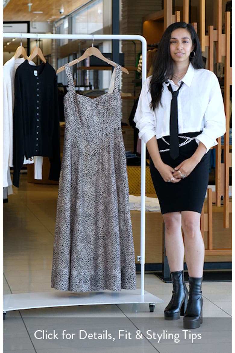 Lilah Leopard Print Midi Dress video