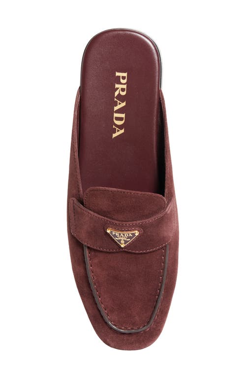 Prada Logo Loafer Mule