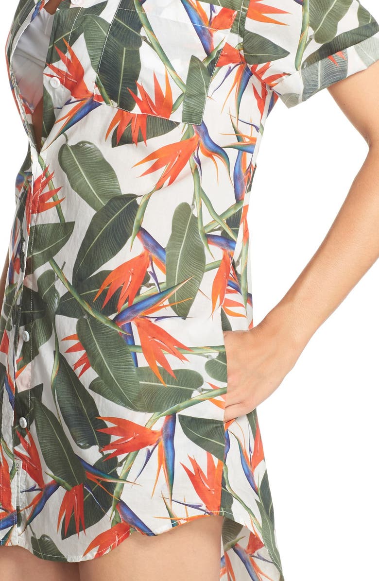 Onia 'Jesse' Cover-Up Shirtdress, Alternate, color, 