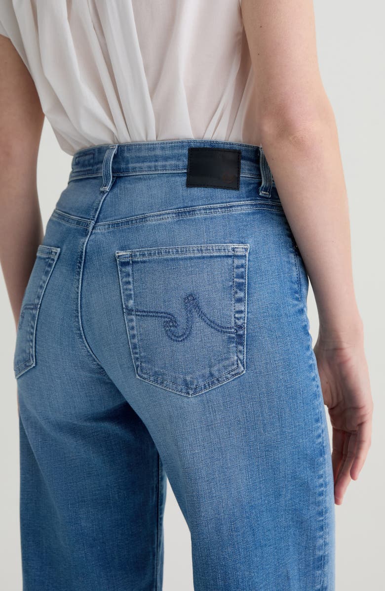 AG Saige High Waist Ankle Wide Leg Jeans, Alternate, color, Oceanic