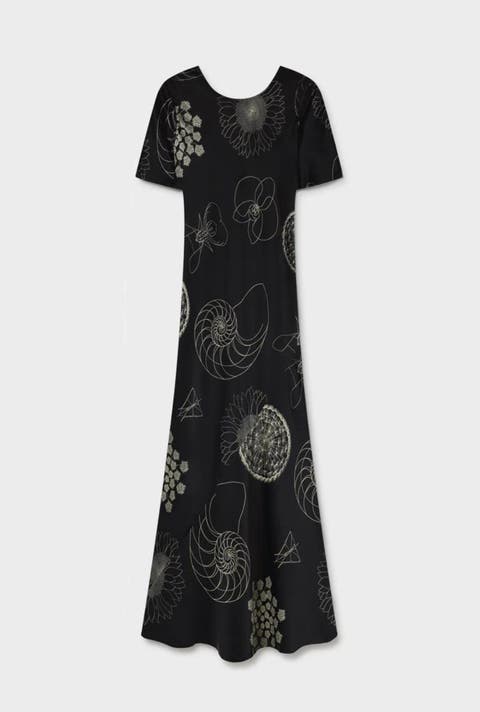 Short Sleeve Bias Dress