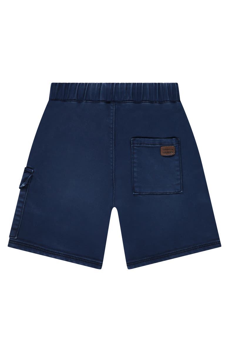 Stains and Stories by Babyface Pull On Cargo Pocket Short, Alternate, color, Navy