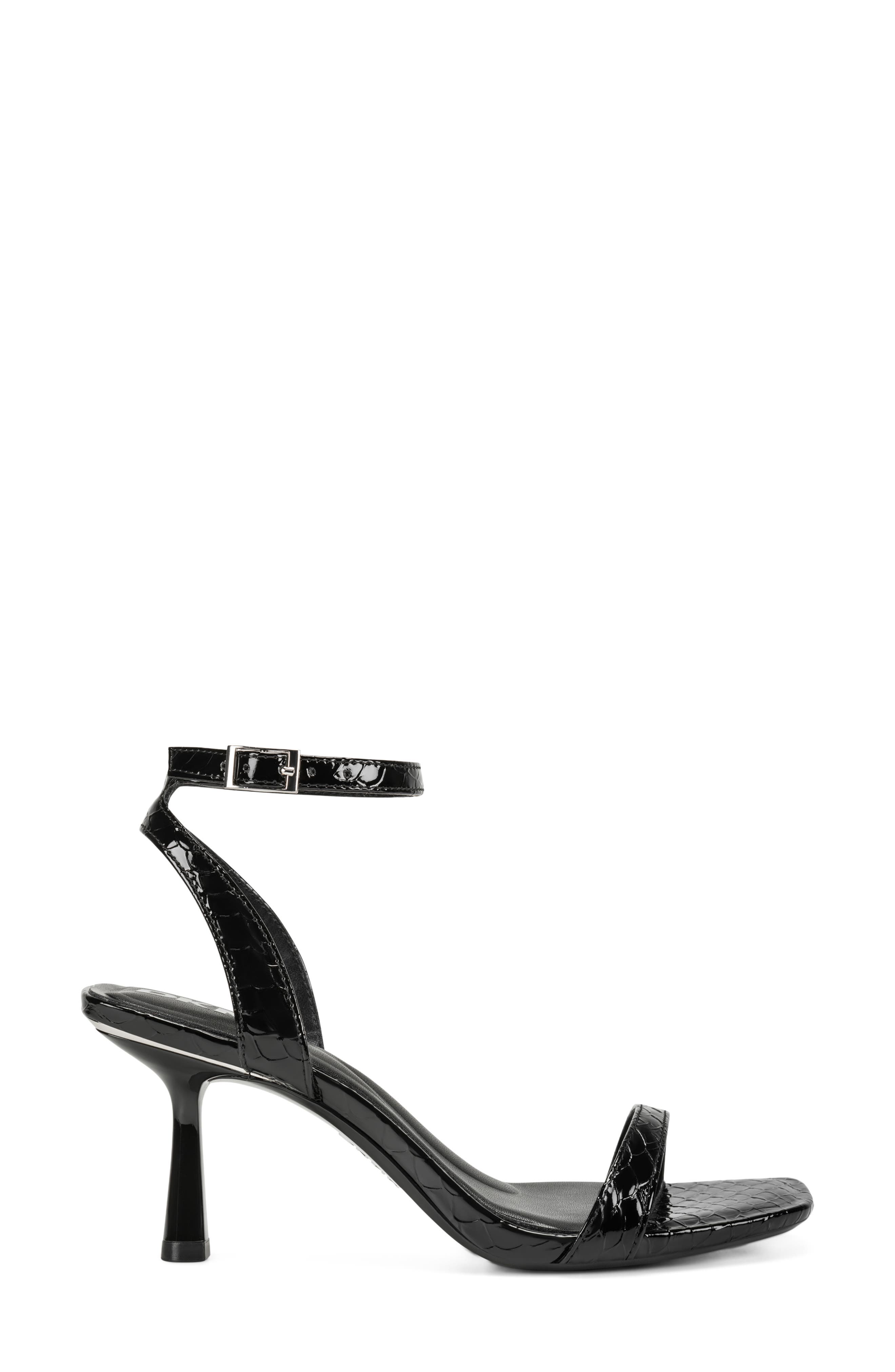 DKNY Noland Ankle Strap Sandal, Alternate, color, Black