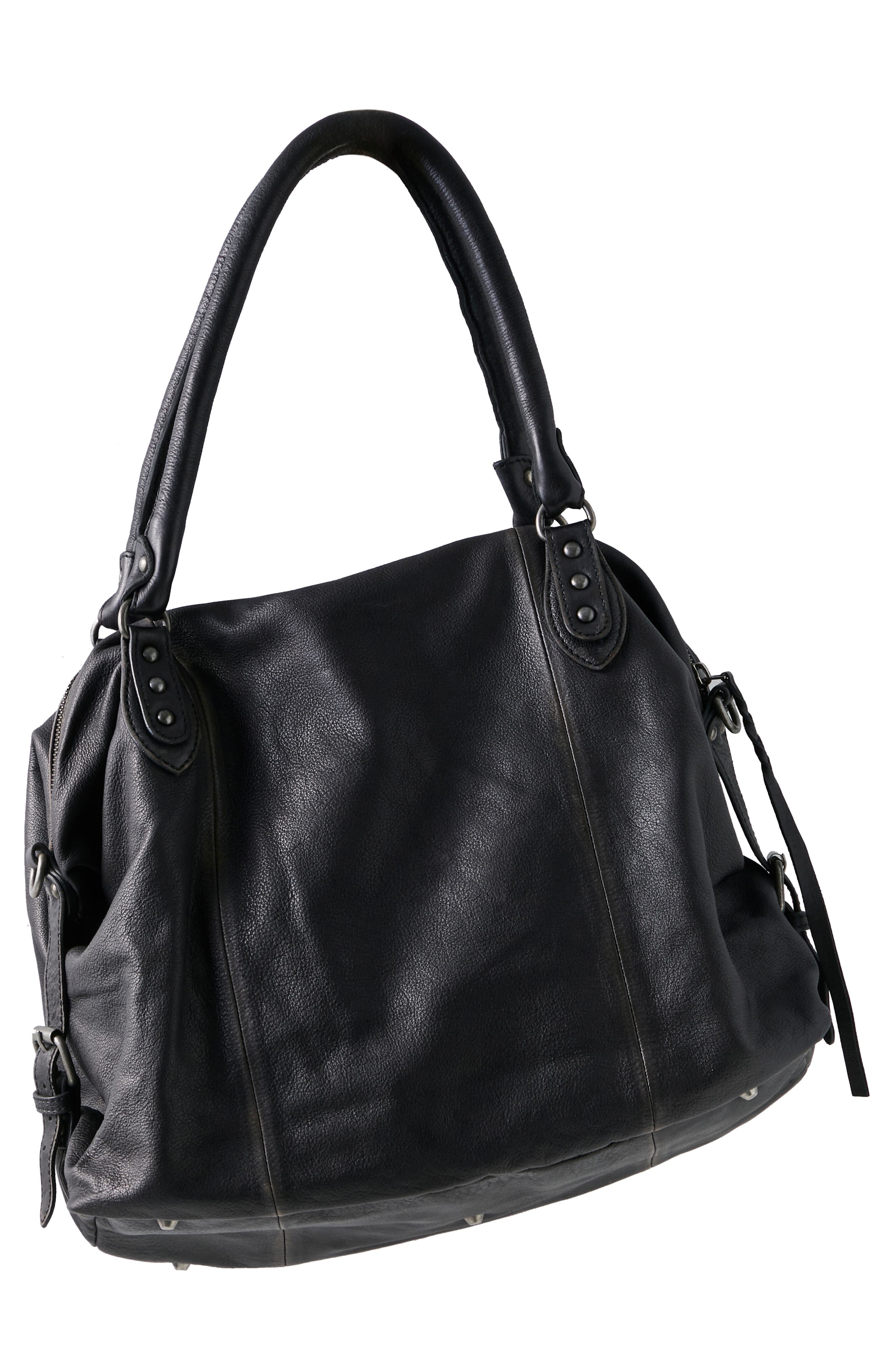 Free People We The Free Emerson Lambskin Leather Tote, Alternate, color, 