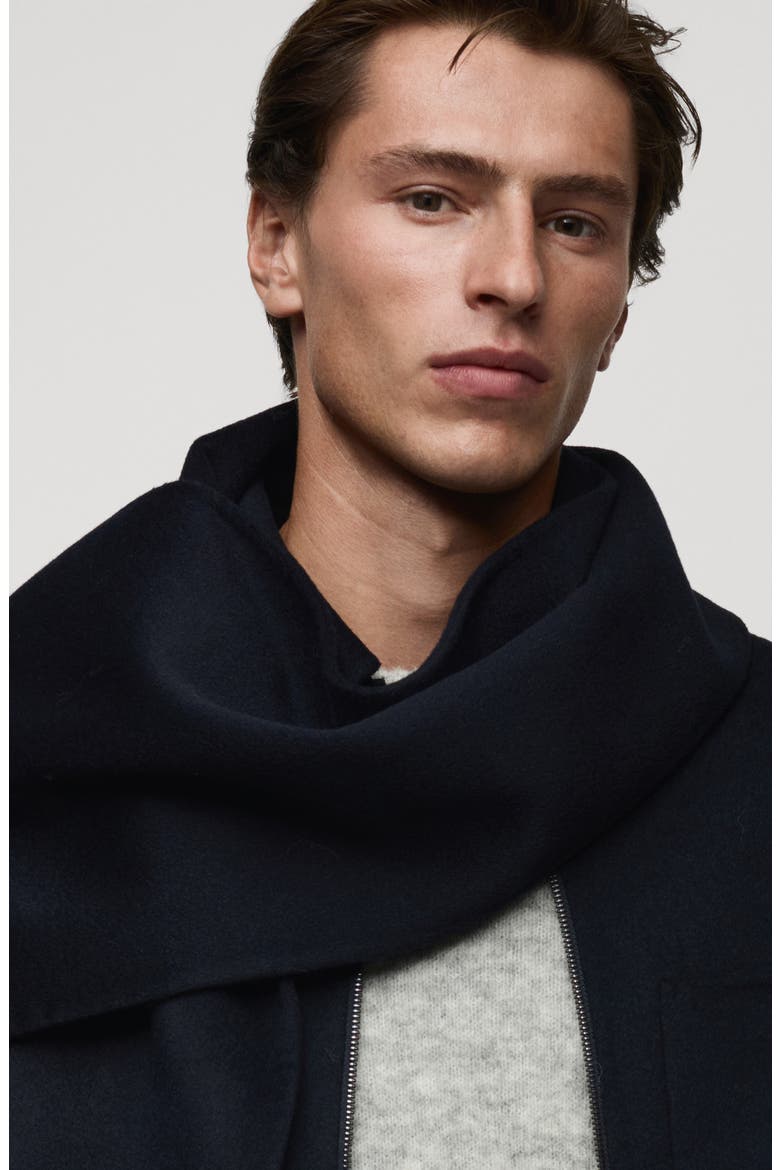 Wool Blend Scarf, Alternate, color, DARK NAVY