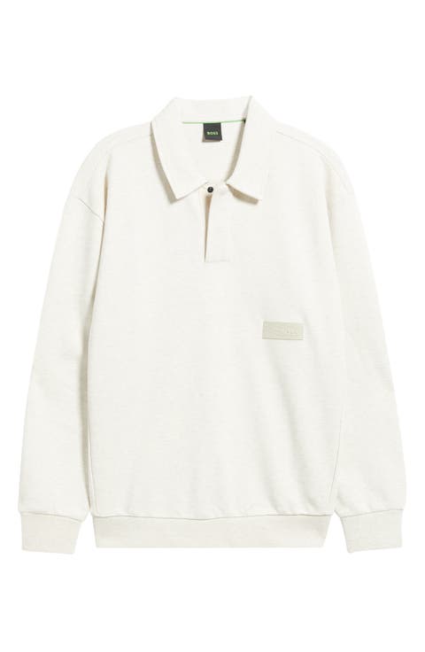 Cotton Jersey Long Sleeve Polo