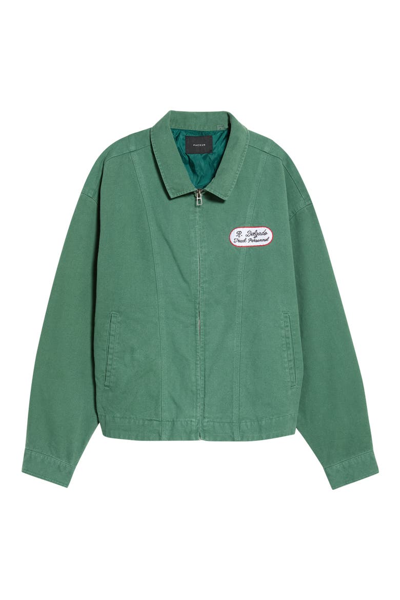 Delgado Seams Cotton Jacket, Main, color, GREEN