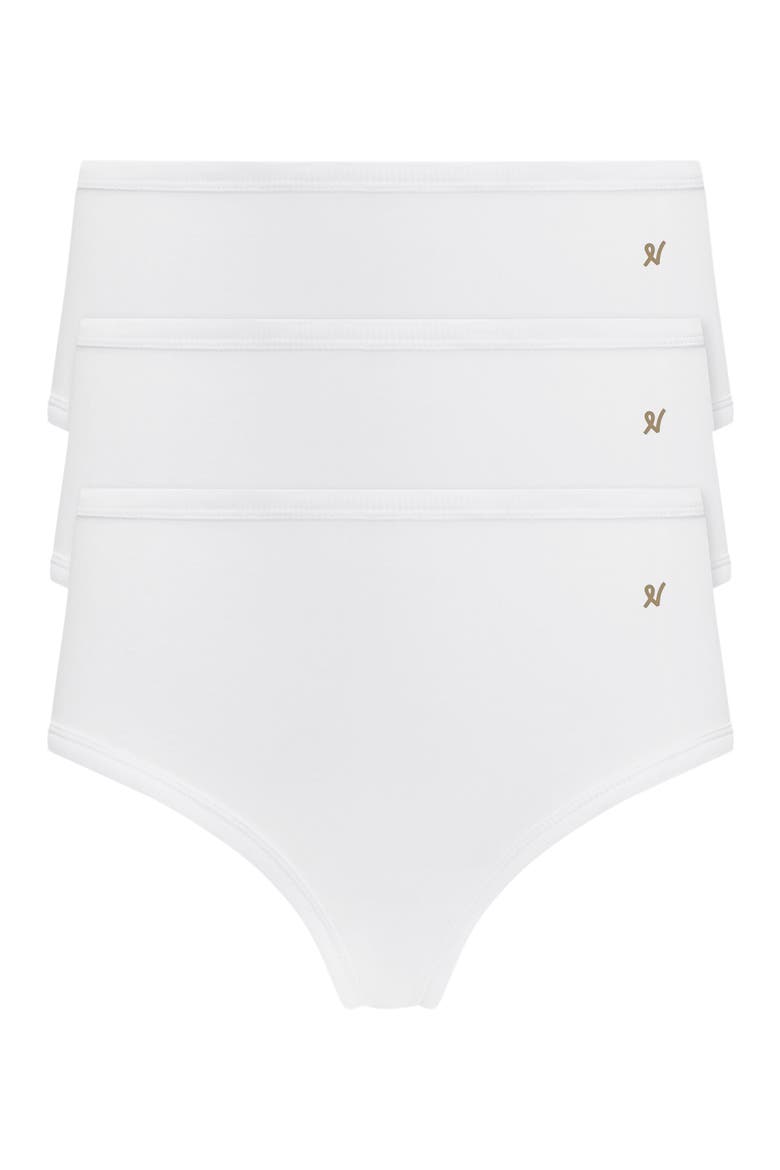 The Organic Cotton Midi Brief 3 Pack, Alternate, color, Cotton White